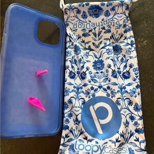 Loopy Case Vibrant Blue with Pink Accents